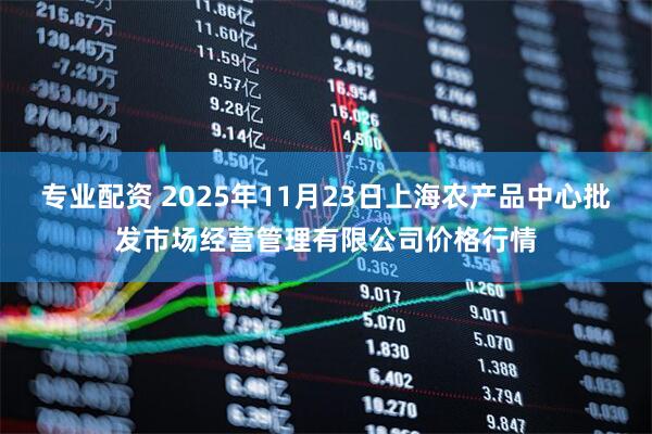 专业配资 2025年11月23日上海农产品中心批发市场经营管理有限公司价格行情